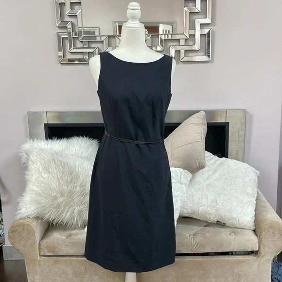 AnnTaylor navy blue sleeveless dress size 4 - Picture 1 of 6